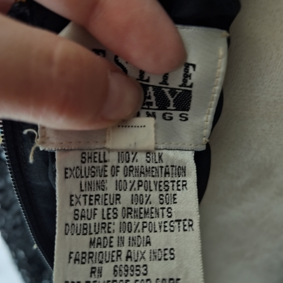 Leslie Fay 80s beaded dress size 8 vintage dress - Picture 12 of 12